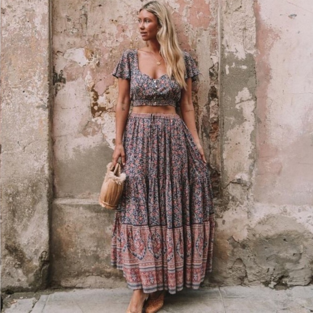 NWT Spell and the Gypsy Jasmine Crop Top Sz Med